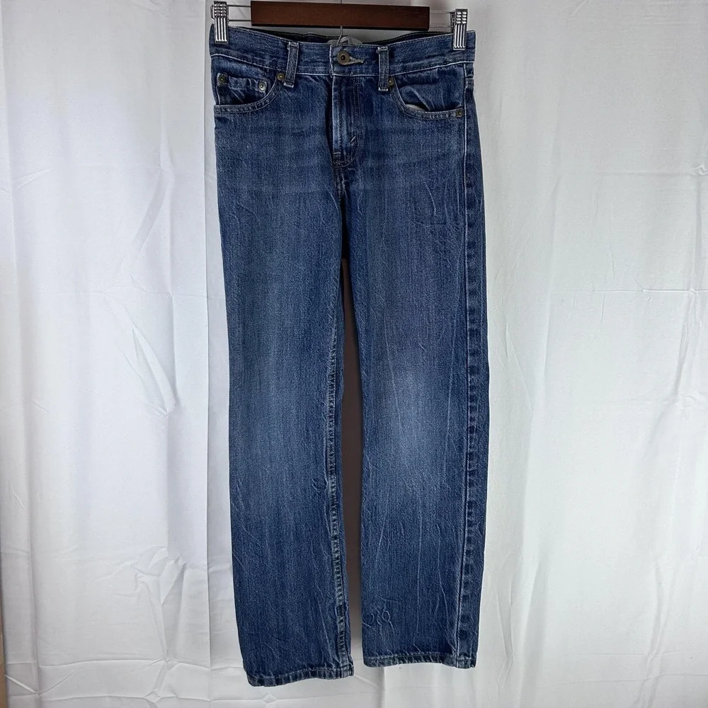 Levis 514 Jeans‎ Youth 14 Regular 27x27 Blue Medium Wash Straight Cotton Denim